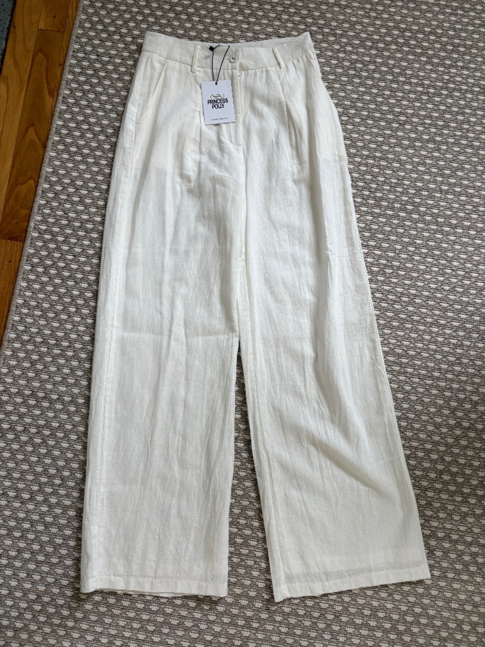 NWT Princess Polly white line pants